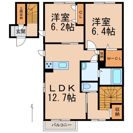 シャーメゾン園部の物件間取画像